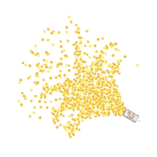 Beistle 6.3oz. Gold Push Up Confetti Poppers, 4ct.